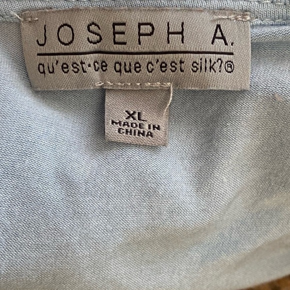 Joseph A. Flutter Sleeves Light Blue Top Blouse - Picture 5 of 6